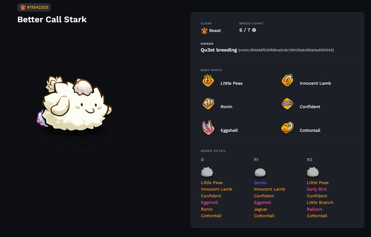 Stark_axie's tweet photo. time for the trademark daily 'hatch of the week'

#AxieCreator #AxieOrigins https://t.co/oNIVN30KDy