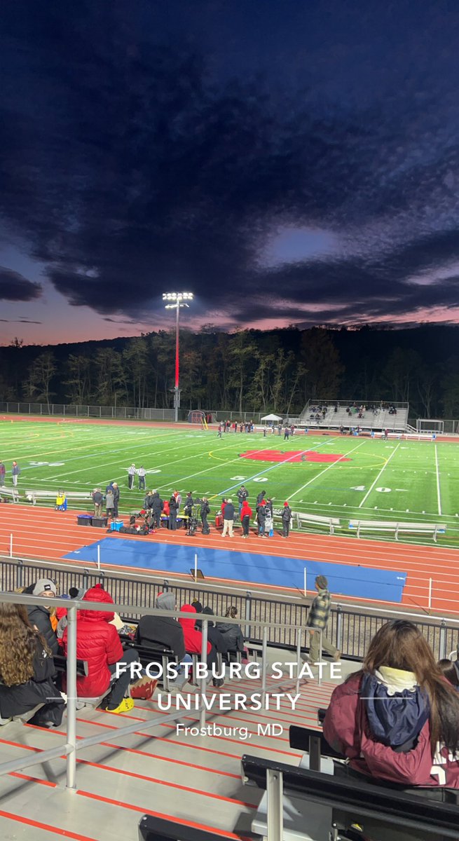 Amazing Gameday visit to Frostburg State tonight!! Thanks for having me up to see the great win. @CoachFacey @CoachSterner13 @FSUCoachMiller @coach_ewags @Coach_Chesnick