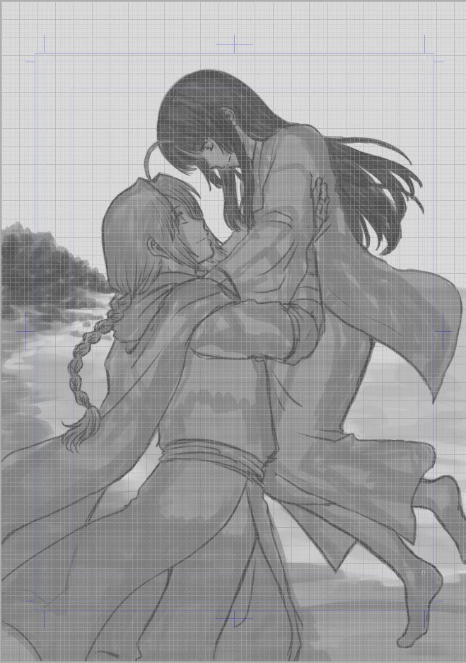 2022冬銀魂・沖神前提かむそよR18新刊「しずむ夕陽の逢瀬、ふたりで。」進捗。ライティング～背景描き込み。 #2022冬新刊進捗 