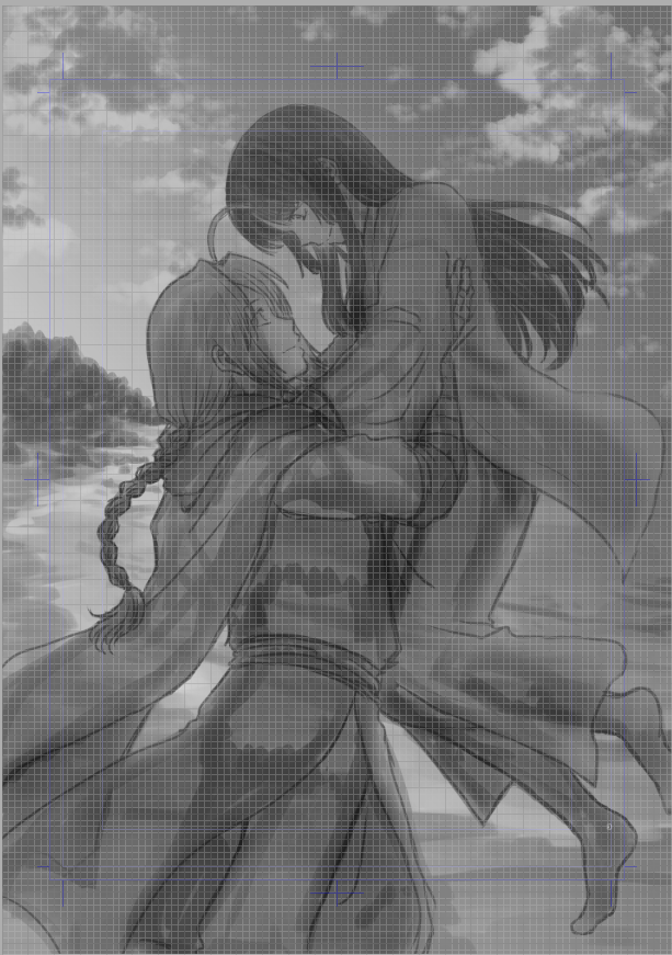 2022冬銀魂・沖神前提かむそよR18新刊「しずむ夕陽の逢瀬、ふたりで。」進捗。ライティング～背景描き込み。 #2022冬新刊進捗 