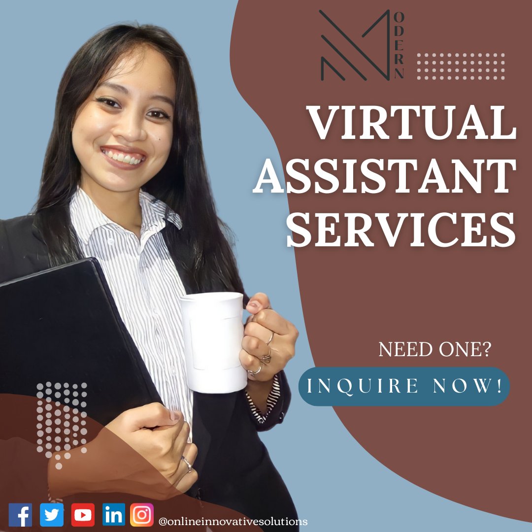 MODERNonlineIn's tweet photo. #virtualassistant #virtualassistantph #lvirtualassistantservices #virtualassistantforbusiness #virtualpartner
#MODERNonlineinn #modernVA #mitzadVanture #onlineinnovativesolutions #onlinepartner

Post 3 https://t.co/1Jm93Qq5CU