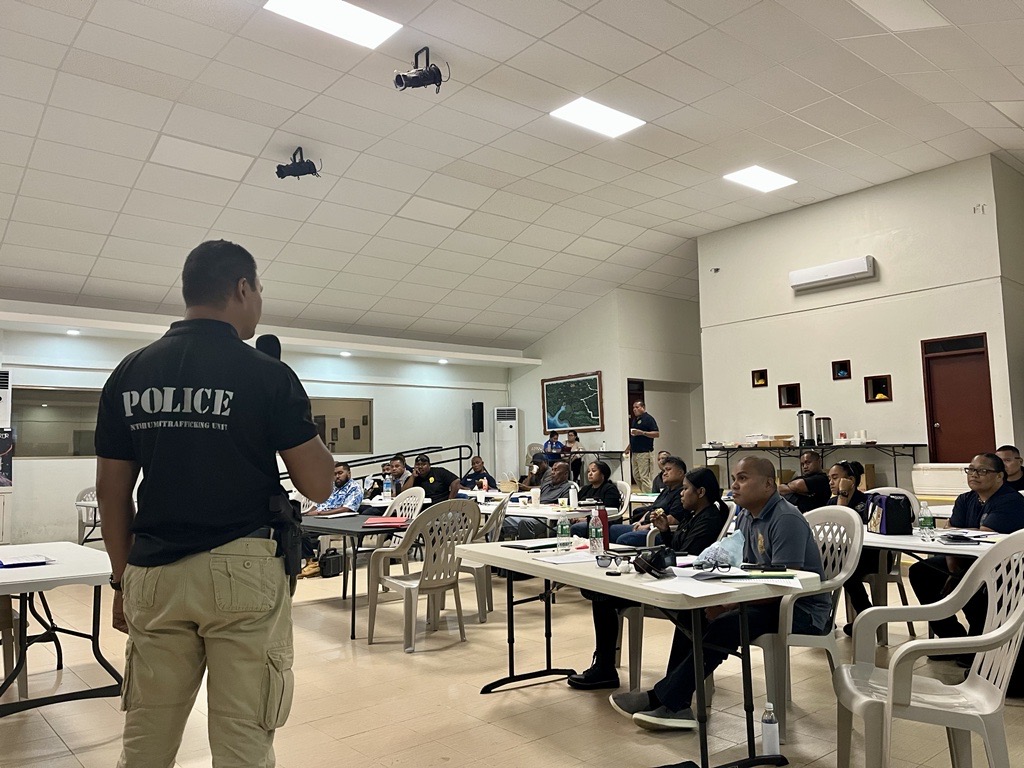 IOMNorthPacific's tweet photo. Last week, IOM 🇵🇼 delivered a series of trainings to advance the capacity of a diverse group of agencies, including Law Enforcement and Customs & Border Protection, to identify #VictimsOfTrafficking and refer them to the appropriate centers so they can get the help they need. https://t.co/8X5oCAQ7bw