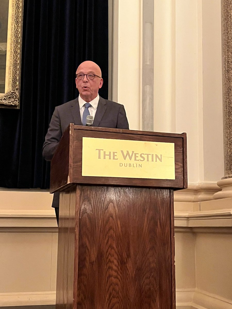 LeinsterAdvisor's tweet photo. @GERMANYinIRL Great speech by the Ambassador at the @Privatbank1796 Dublin launch party.  Nice things to say about #grandcoalitions @Paschald and @mmcgrathtd Thanks to Kevin Bardon, Keith Parker and all the HAL team for the invite and a great night. https://t.co/myJtZzMEjG