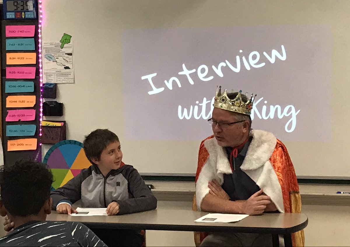 Thank you King Hammurabi for a great interview and discussing your ancient laws. Ready to start reading and analyzing them tomorrow. #firstDBQ <a href="/FoxMiddleSchool/">Fox Middle School</a> <a href="/CoachWilkes3/">Chris Wilkenson</a>