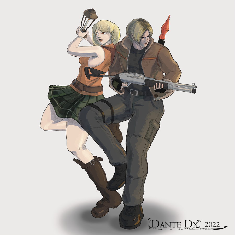 TGSmurf on X: A variant of my Ashley fanart with the pantyhose she wears  in Resident evil 4 remake.  / X