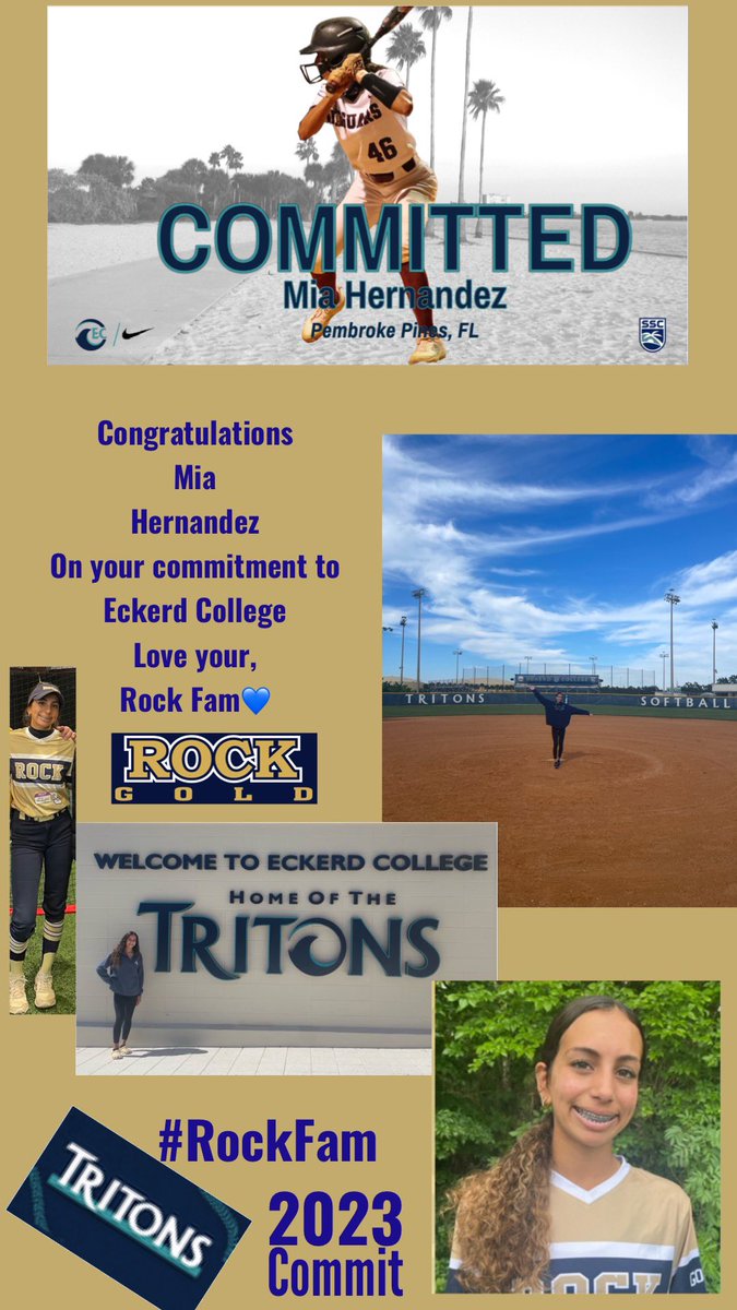 RockSBPerantoni's tweet photo. 💥💥COMMIT ALERT💥💥Congrats to our 2023 Slapper/OF @MHern2023 for her Commit to @EckerdSoftball I can not be more proud of you kid! You are such an exciting athlete! We all can’t wait to see you play at the next level at Eckerd! KG you got another great one. #getemdone #rockfam https://t.co/IoN3qLlEd4