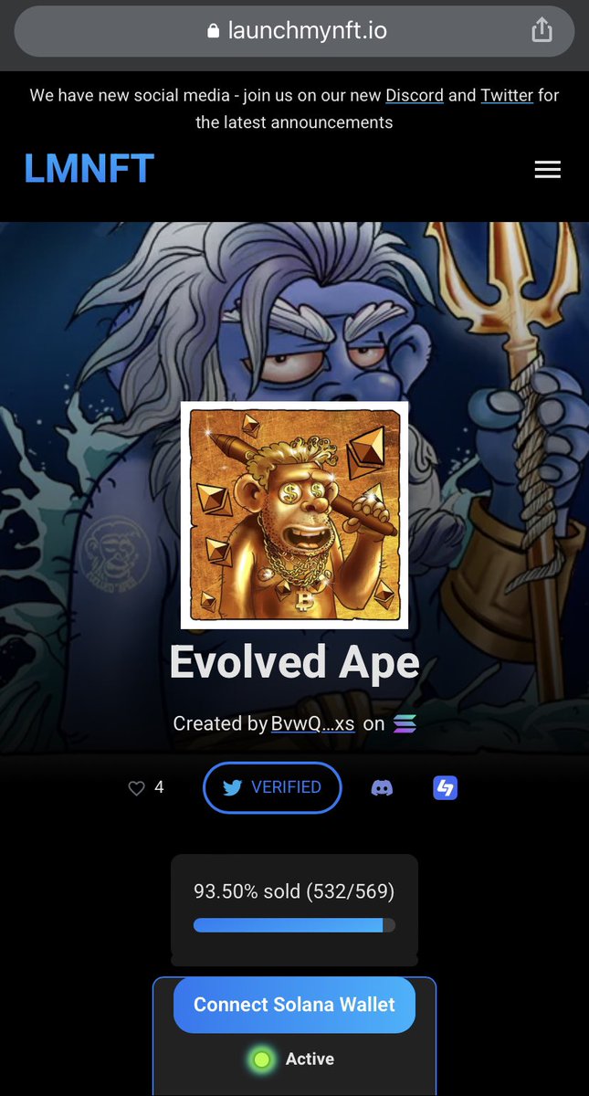 PepesLoLL's tweet photo. DISCOUNT TIME !!! ( JUST FOR 25 PIECES)
MINT LINK: https://t.co/5wyXGu0Xbb
#MINT_LIVE #NFTGiveaway #NFTCollection #NFTsales #APE #NFTs #Solana #NFT https://t.co/lSWUqO8rwc