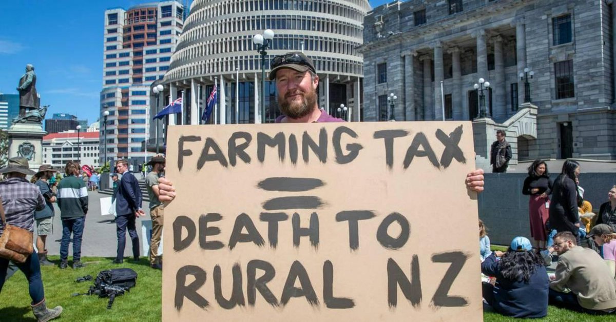 nzherald on Twitter "Low protest numbers due to farmers being flat out
