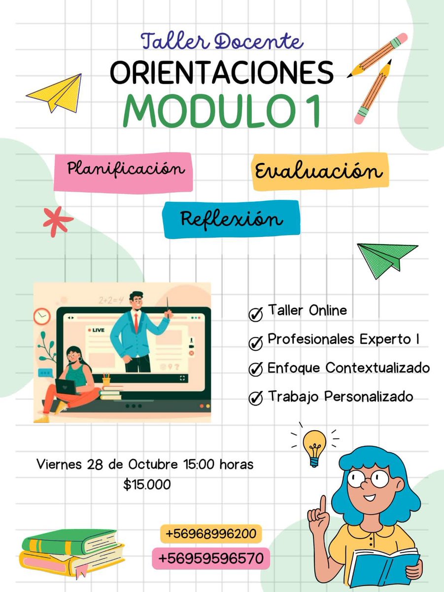 Maritz_ita's tweet photo. #Evaluacióndocente #Modulo1 #Planificación #Reflexión interesados comunicarse pronto!!!📌 https://t.co/dYxGwhwP96
