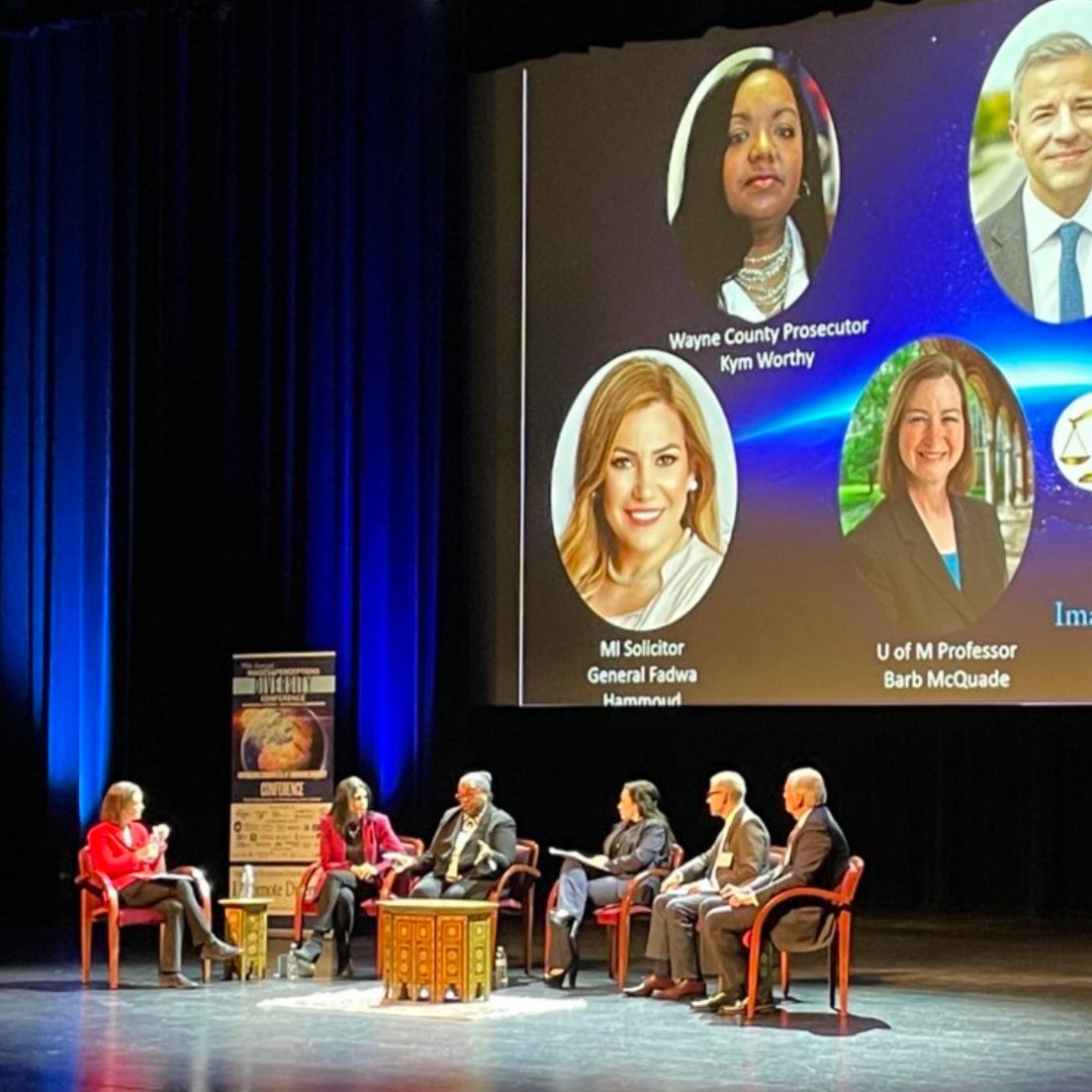 dananessel's tweet photo. Glad to participate with @KymLWorthy and reps from @WayneCountyGov &amp; @MichSoS in @BarbMcQuade's panel at the 19th Annual Images &amp; Perceptions Diversity Conference, hosted by @3DConsults. We are breaking stereotypes, building bridges &amp; embracing diversity for a stronger Michigan. https://t.co/VF0H0HtXFs