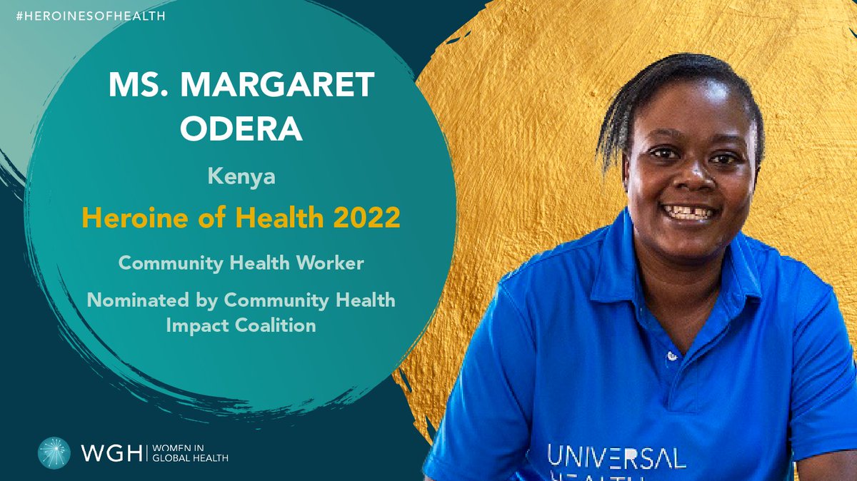 .@OsieloOdera is a #CHW spearheading efforts for better working conditions & improved pay in Kenya. Over the past few yrs we've been working w/ her to help her advocate & tell her story. We're so happy she's a 2022 awardee! @chw_impact #HeroinesofHealth👉loom.ly/s8Yo_Qc