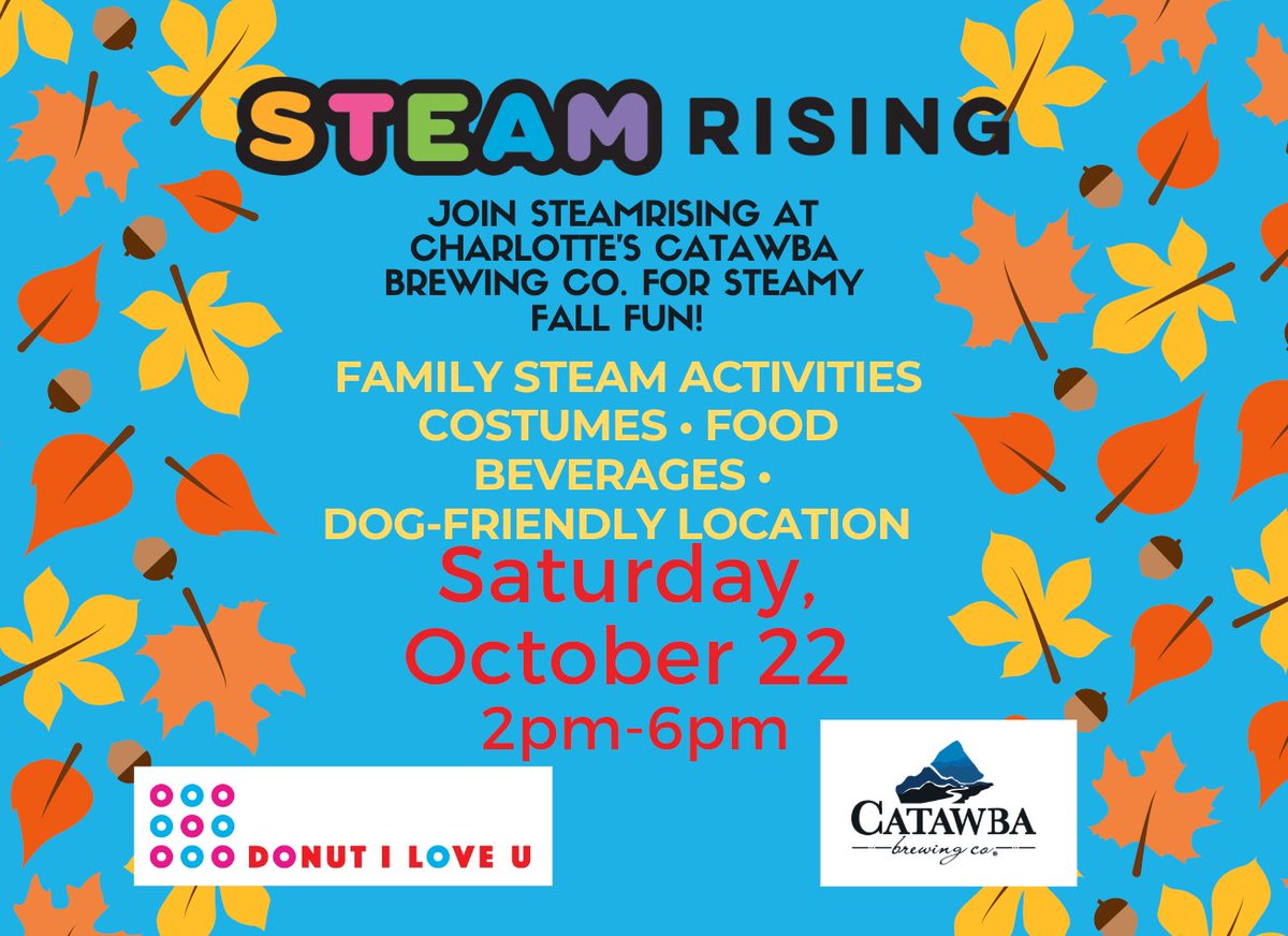 STEAMrisingorg's tweet photo. See you Saturday, 22nd 2-6pm @CatawbaBeer #steamrising #steam #steameducation #STEMeducation https://t.co/DGRSnFsMGA