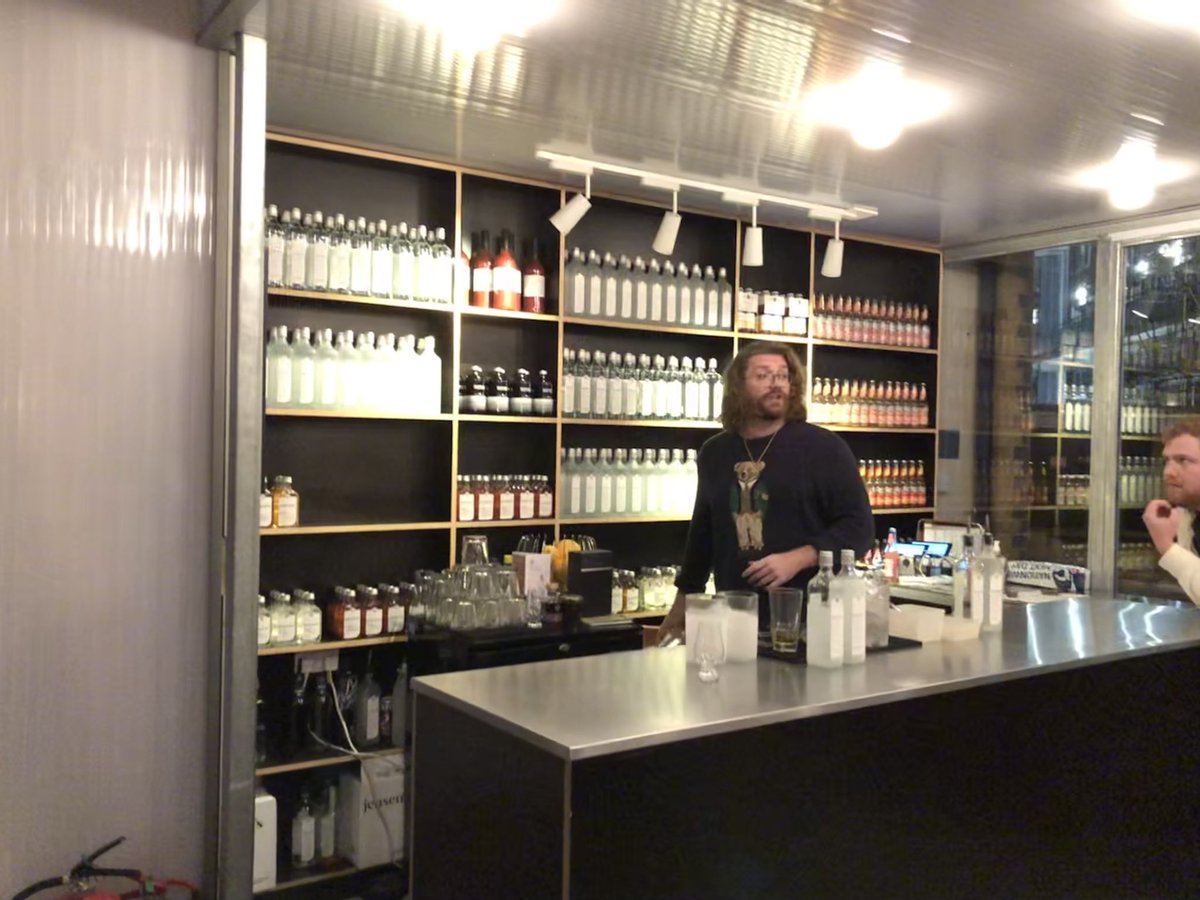 Intriguing stories and fun times on a tour at <a href="/JensensGin/">Jensen's Gin</a> tonight. Thanks Charlie and Angus! #cheers #blurryphoto #ginsdarkpast