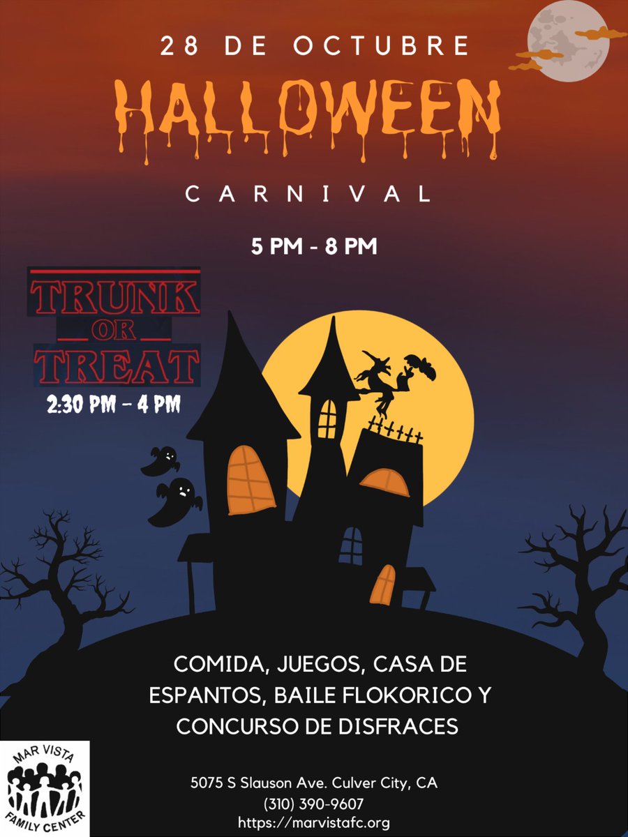 marvistafc's tweet photo. Join us next Friday for a night full of FRIGHT! 👻🖤🎃 
Trunk-or-Treat starts at 2:30pm &amp; Halloween Carnival starts at 5pm! 🌚 See you there if YOU DARE 👀
#HalloweenCarnival #TrunkorTreat https://t.co/KFalI5cKJ3