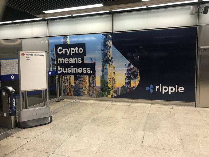 BadwiCrypto's tweet photo. إعلان ل #ريبل في المترو في #لندن  !!!! 🇬🇧
#كريبتو #عملات_رقمية #xrp #Ripple https://t.co/QpgcifmMVx