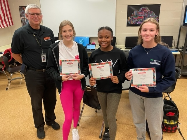 pcssdschools's tweet photo. Three JOE T. ROBINSON HIGH students have earned the Everfi Financial Literacy Certification in Mr. Smith's Personal Finance class. Great work, Baylee Mabry, Jada Crusterson, and Mikayla Shirley! #pcssdproud #equityandexcellence https://t.co/tSZee786ti