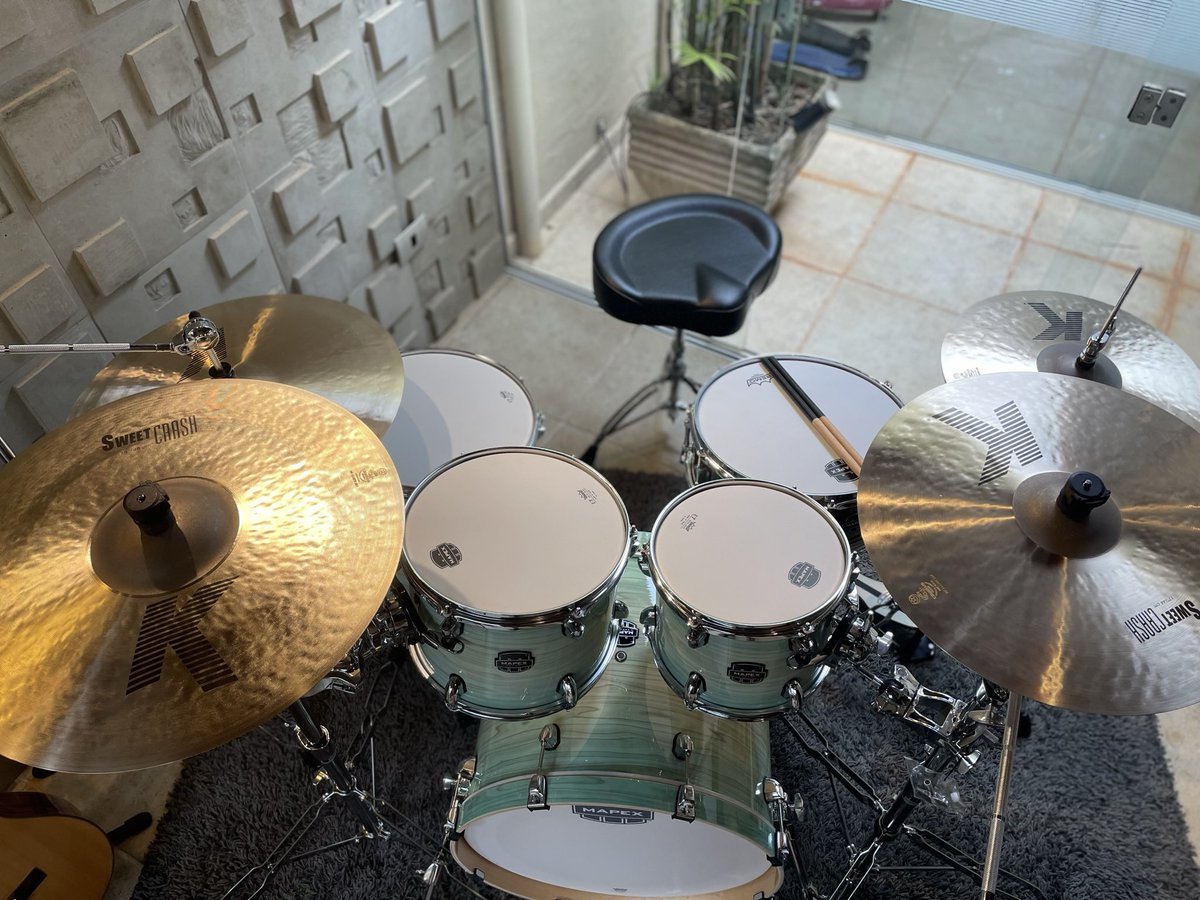 New toy <a href="/MapexDrumsUSA/">Mapex Drums</a> <a href="/ZildjianCompany/">Zildjian Company🌕</a>
