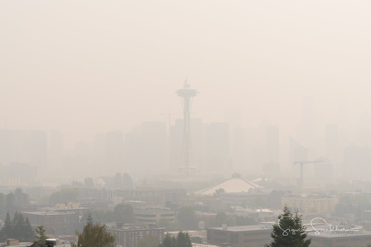 For the second day in a row, Seattle has the worst air quality of any big city on the planet. Politicians and news outlets have been relatively quiet about it. Grief is coming up as we see and feel the air filled with smoke. Check out our blog post: youngwomenempowered.org/seattles-smoke…