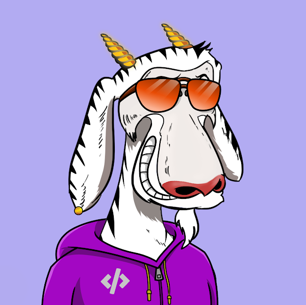 peteoconnell's tweet photo. @seedphrase #LFGOAT @MaisonDeGOAT #DevMafia https://t.co/vO2Lwwpo3o