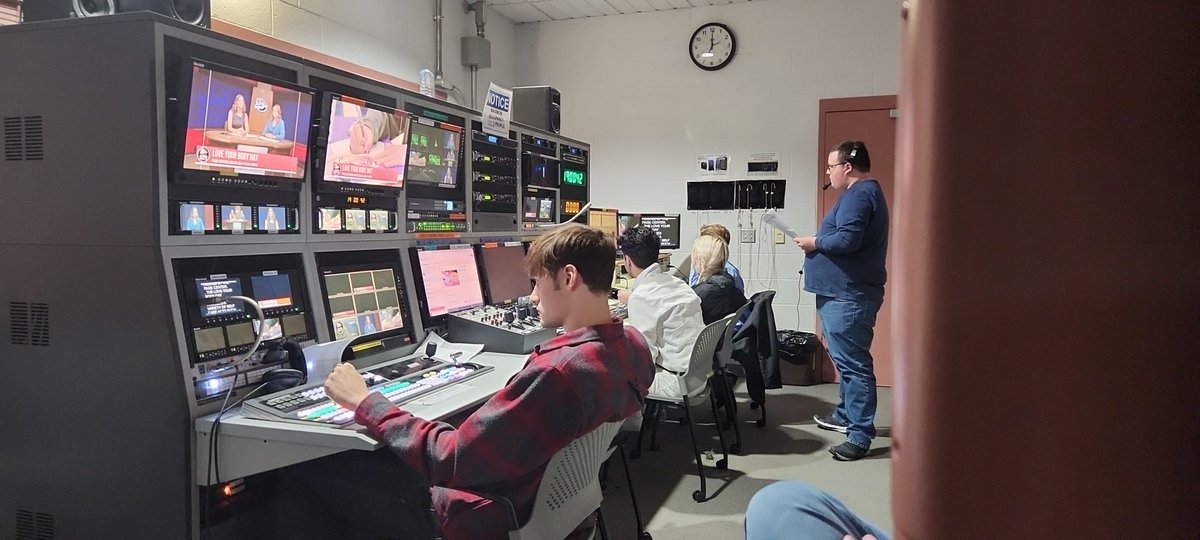 Behind the scenes of <a href="/SUTVNews/">SUTV News Team</a>'s broadcast. A surprising amount of work goes into these 30 minutes of air time, but it's definitely a worth it experience for students.