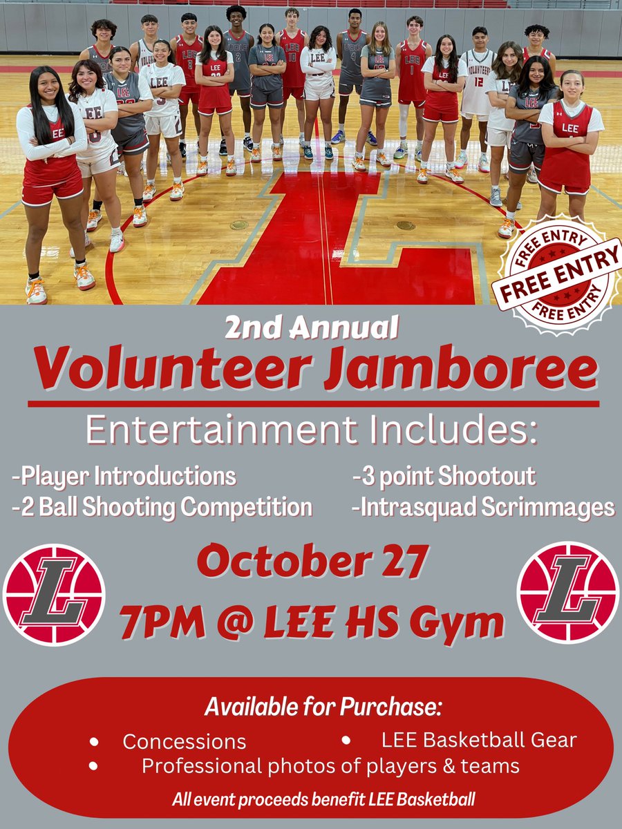 LeeVolsHoops's tweet photo. We’re partnering with @LeeVols_GBB to put on a great community event. Come out and meet your 2022-2023 LEE Volunteers!! https://t.co/URn5xfeTC8