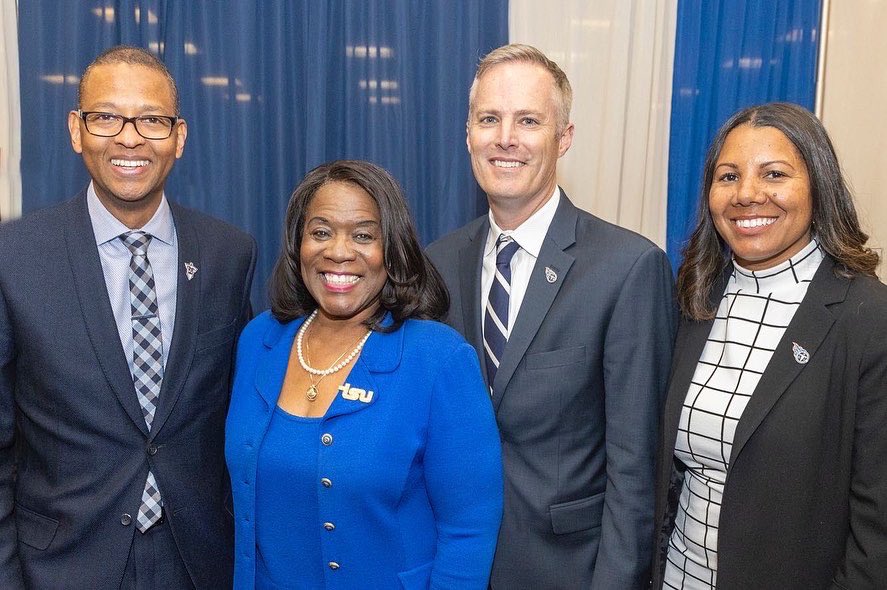 TSUedu's tweet photo. TSU and Tennessee Titans (@Titans) expand historic partnership with launch of team’s impact program, ‘ONE Community’ | Read more here: https://t.co/1oOBet45Mi https://t.co/JOACS6ro96