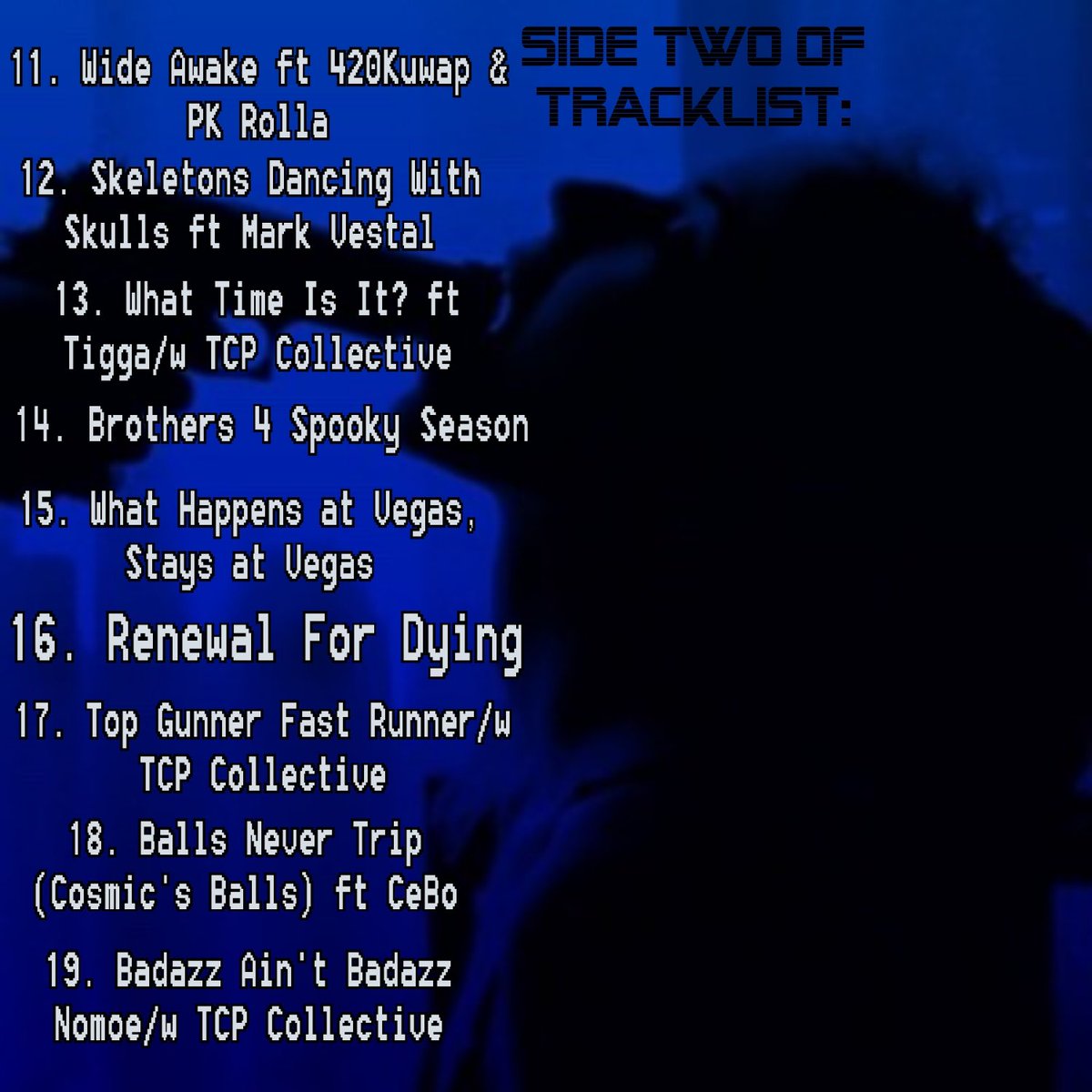TCP Youngin &amp; TCP Bazz Lou presents their collab tape:

 -"TCP:Reloaded" 

TONIGHT 🎤

SIDE 1 TRACKLIST 🔴
SIDE 2 TRACKLIST 🔵