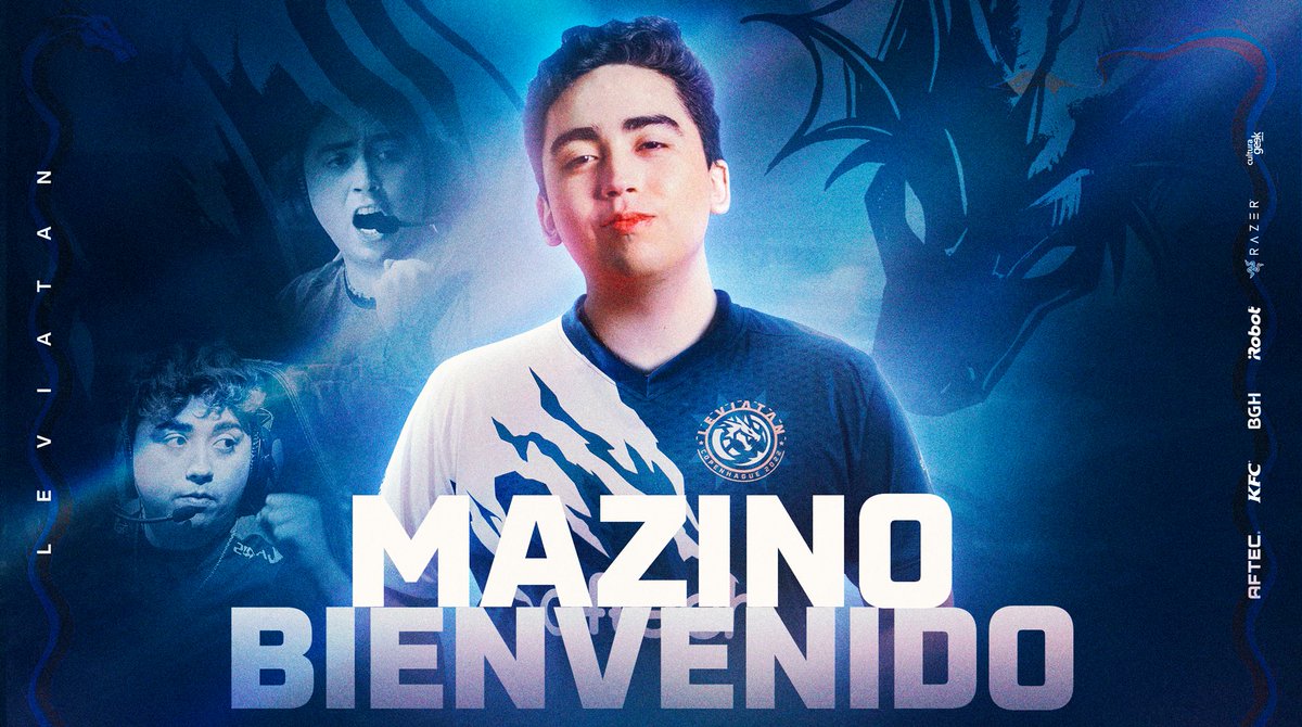 🥶 LLEGÓ ICEMAN 🥶 Le damos la bienvenida a @Mazinofps que se suma a nuestro equipo de VALORANT para conquistar #VCTAmericas. Y todavía nos queda una sorpresa… 👀 #SomosLatam🌎 #BeLeviatán🐉