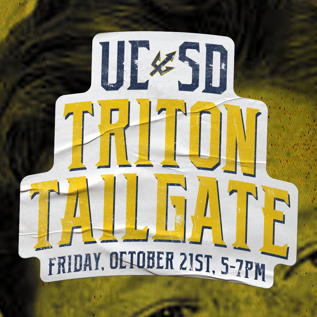 RiceOrDeath's tweet photo. Fight on, with mighty Triton spirit! Hail to, the Triton name! Loyal Tritons march victorious, on to fame! The big yellow machine will be at @ucsandiego for the Triton Tailgate! Grab some Fried Rice and enjoy the night!

10/12 5-7pm

RIMAC Field
9730 Hopkins Dr
La Jolla, CA 92093 https://t.co/rTN0MWJGnL
