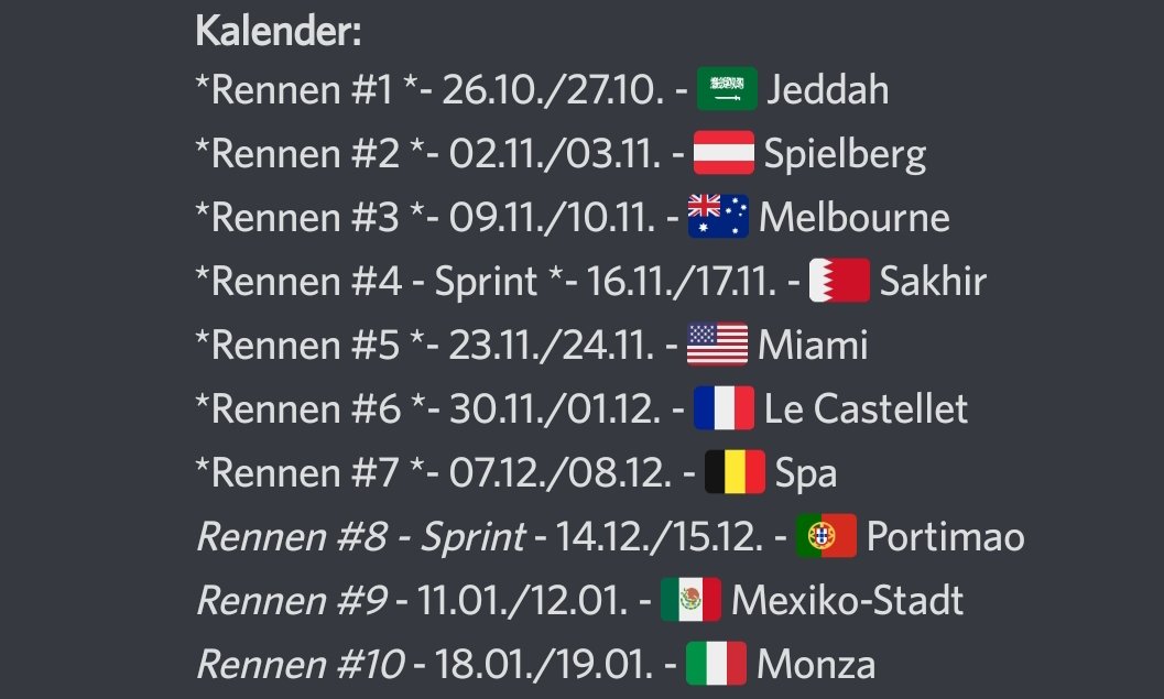 Been a bit busy, moved lately and started studying but things thankfully get a bit calmer now.
Also qualified myself for div 1 in the F1 22 Uniliga, so very excited to see how that'll go :D. First race Jeddah, nothing that can go wrong at all.