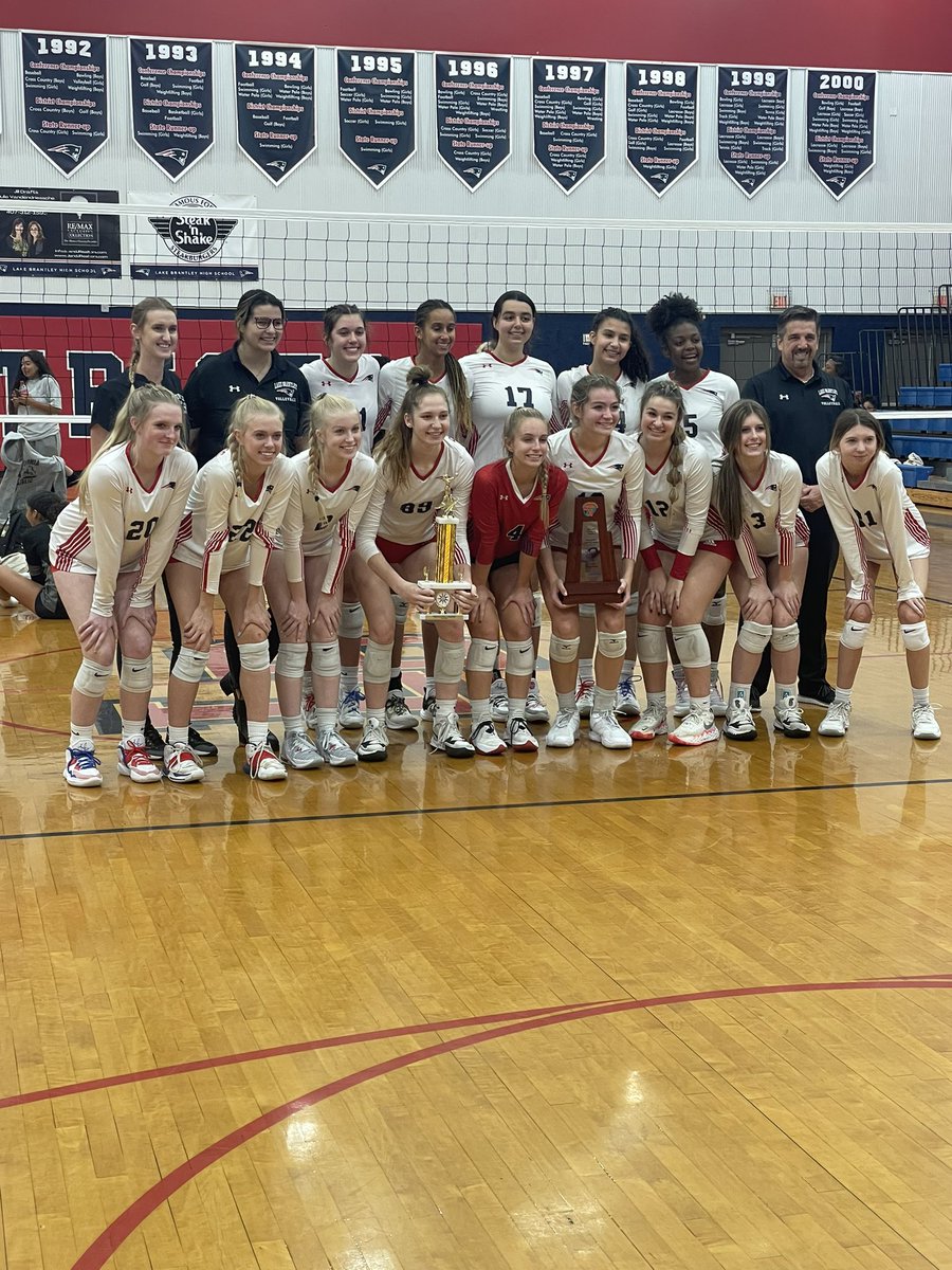 LBHSAthletics's tweet photo. Congratulations to the Lake Brantley Volleyball team on their Conference and District Championships! #GoBrantley @osvarsity https://t.co/Wqiy5BmhtI