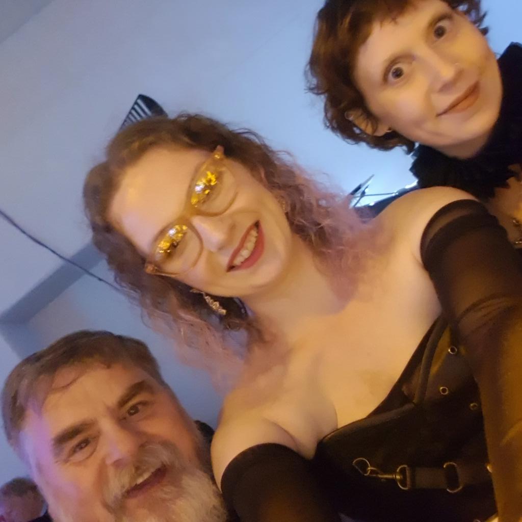 Agatha, Jinx and Dr Potts living it up at the #pembrokeshiretourismawards