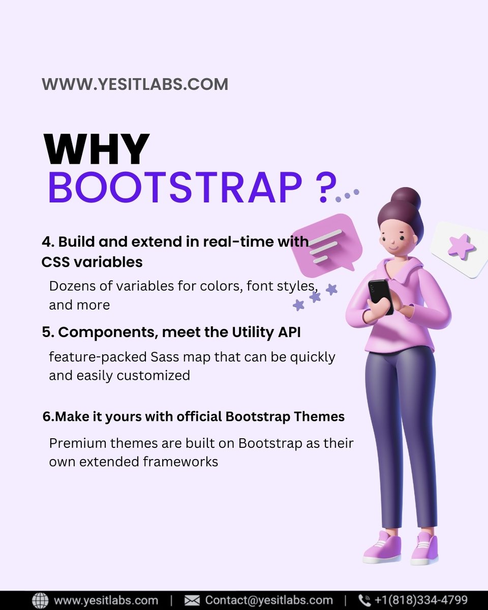 YESITLabs's tweet image. Build fast, responsive sites with Bootstrap
Hire Bootstrap dedicated developers according to your project need 
Contact Us:  +1(818) 334-4799
Or Visit: buff.ly/2MsvnUP
 #bootstrap #bootstrapping #bootstrapdevelopers #responsive #responsivewebdesign