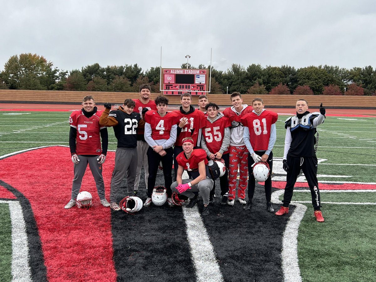 Grateful for these seniors, the leadership &amp; resiliency they’ve shown &amp; they way they continue to take every challenge head on &amp; battle! 

Thank you Ryan, AJ, Brock, Owen, Cade, Cooper, Charlie, Datone, Brian, Jaden, Riley, and Ashton!

Excited for the rest of the ride!

#Pirates