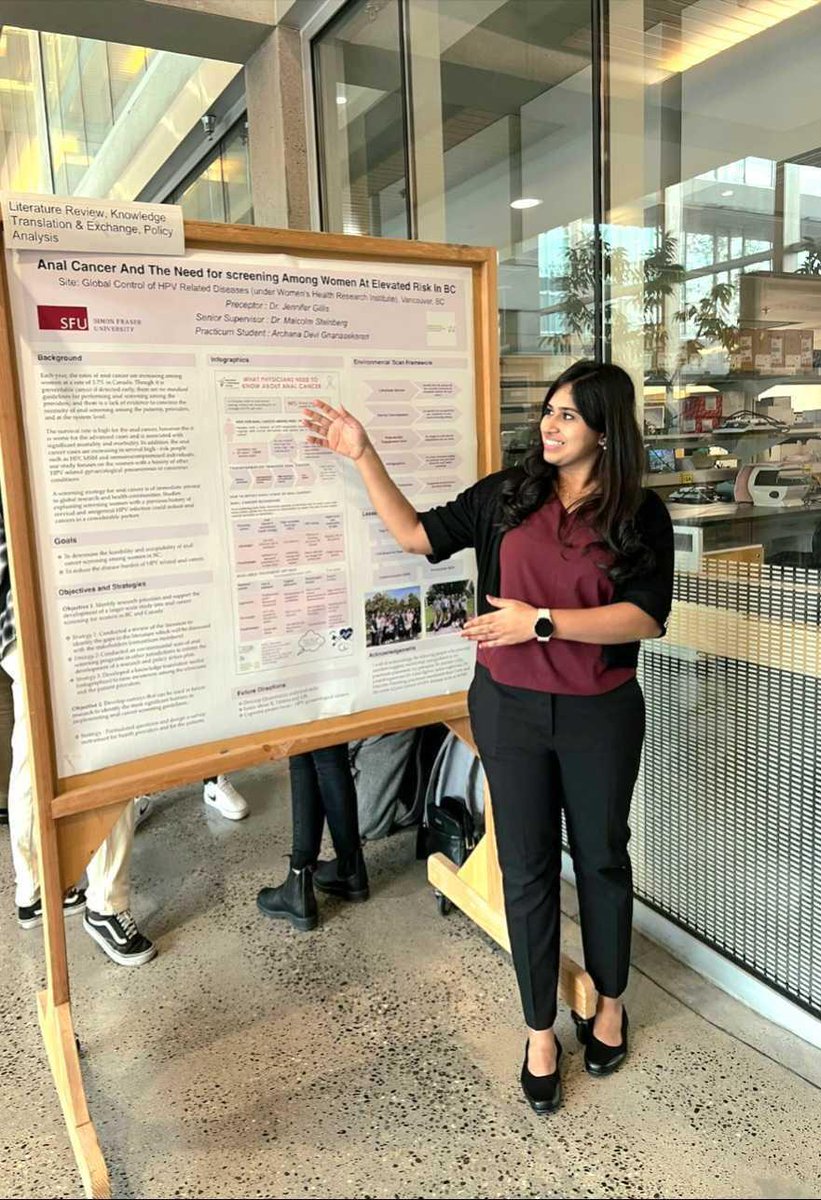 HPV_research's tweet photo. Congratulations to Taylor, Archana and Kara for yesterday's amazing presentation at the Practicum Poster Night at @SFU!
We were very happy to have you all presenting your hard work during the summer.
@WomensResearch @gina_ginao @LaurWSmith @taysacre @Archana_devig @Kara__LD https://t.co/3BNywATE5y