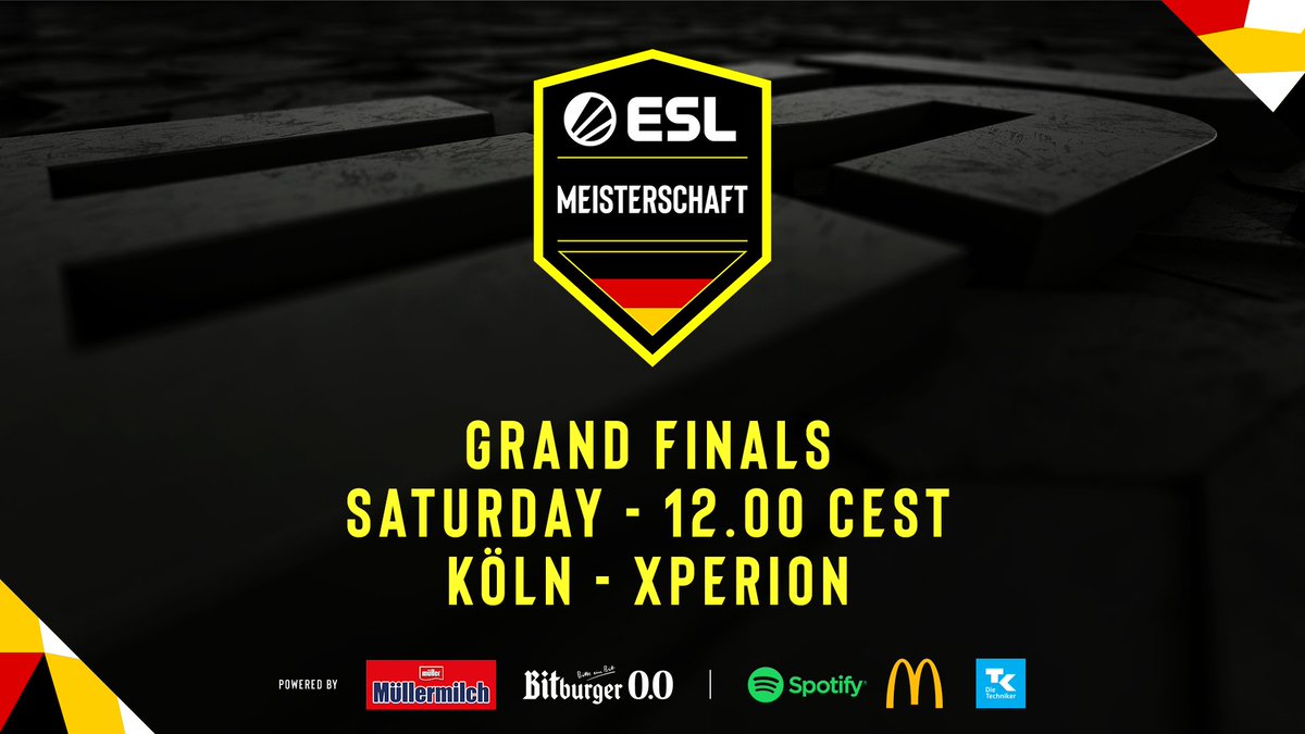 We are 24 hours away from the <a href="/ESLGermany/">ESL Germany</a> Grand Finals for #Warcraft3!

Live from <a href="/xperion_germany/">XPERION</a>, Cologne! 

Players
XlorD - ToD - Kevin - Scars

Cast
Neo - Remo - Sl4sh - Leon - WaN

AND YOU!
Join us and experience WC3 offline!

Tickets available here:
eventbrite.de/e/esl-meisters…