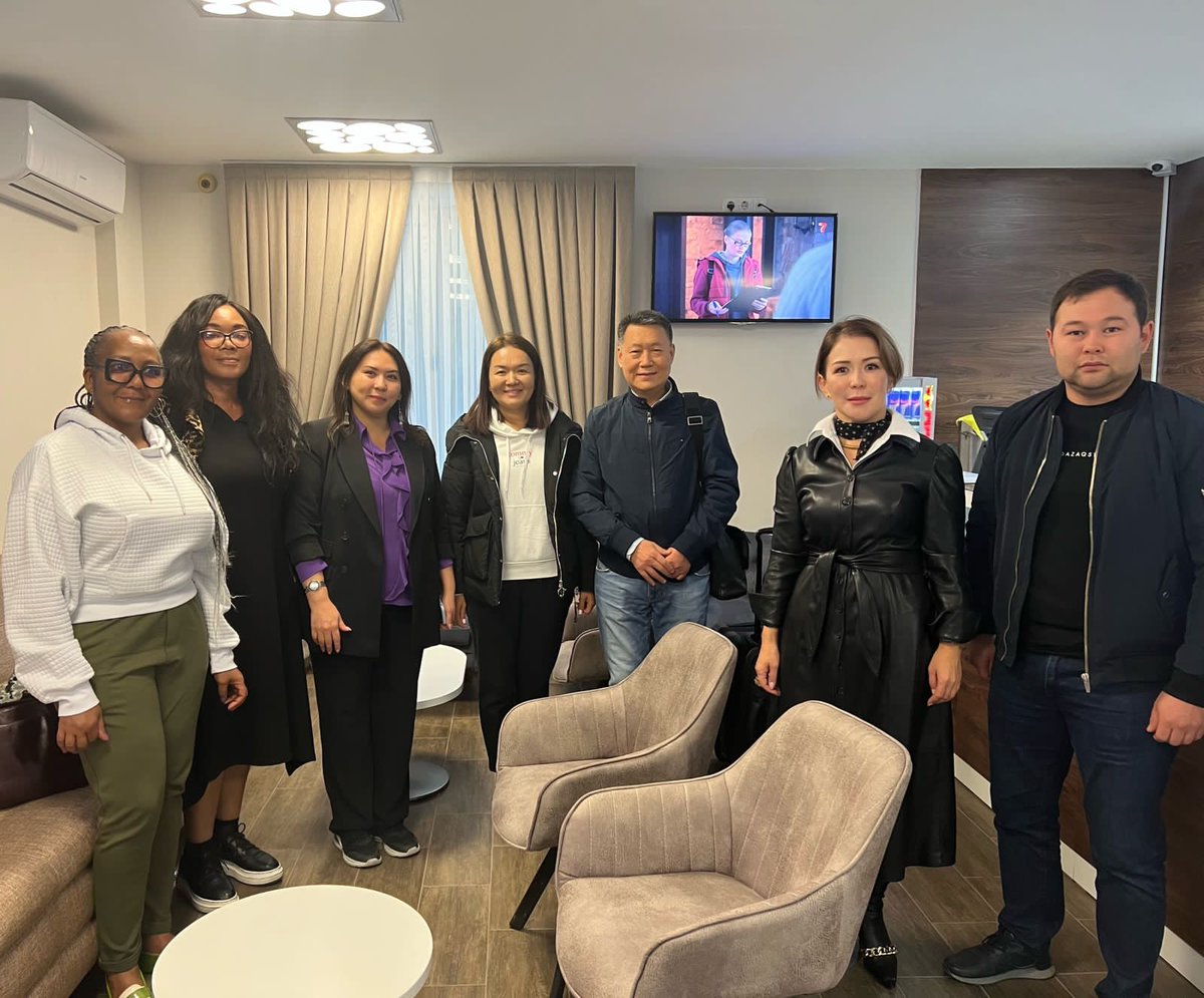diplomatic_the's tweet photo. KAZAKHSTAN - ATYRAU AIRPORT 
On Arrival ahead of The  opening ceremony of the Executive MBA program in Women Leadership in the Energy Sector at Atyrau oil &amp; gas university in Kazakhstan on 21 Oct 2022 
@KazEmb_Pretoria
 @MFA_KZ @MandelaNdileka 
 @KAZENERGY_COM
 @DIRCO_ZA
 #AOGU https://t.co/o2JdsFktMf