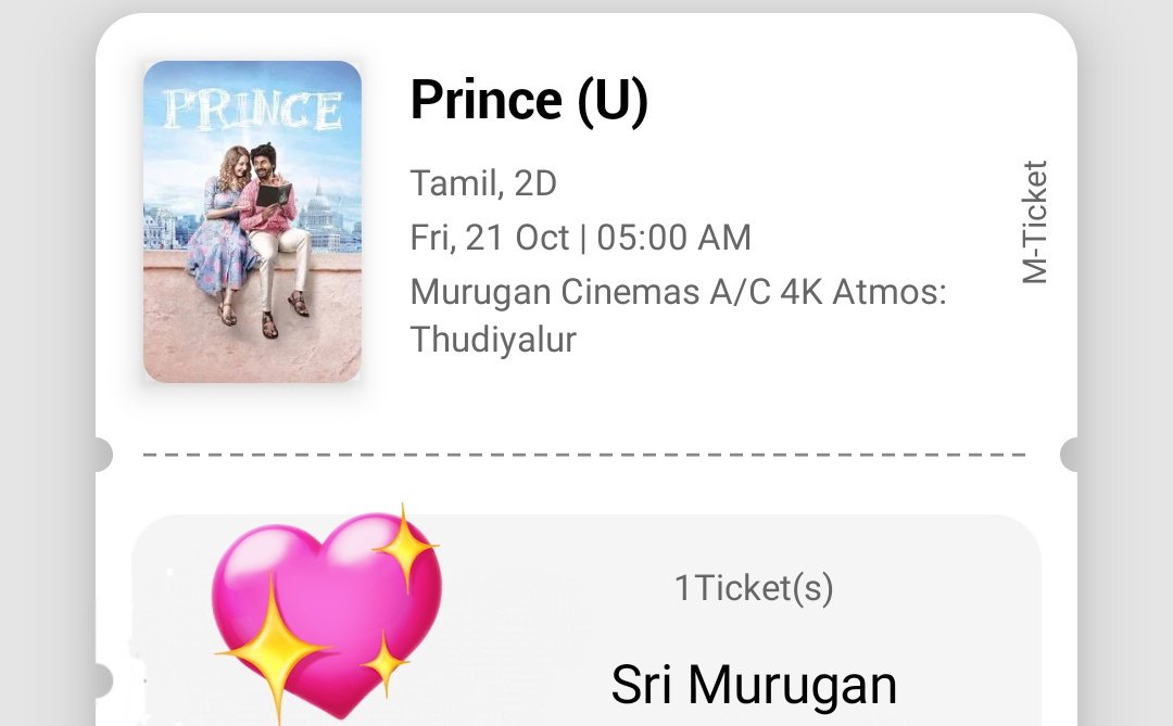 Ragunanthen1992's tweet photo. #ShowTime ๐ฝ๏ธ: #Prince ๐
@Siva_Kartikeyan #Sivakarthikeyan ๐
#Theatre2022FilmNo32 ๐ฌ: Sri Murugan Cinemas, Thudiyalur
5 AM early morning FDFS show Coimbatore CBE (Area theatre)
@murugancinema https://t.co/S6X8JqrAyZ