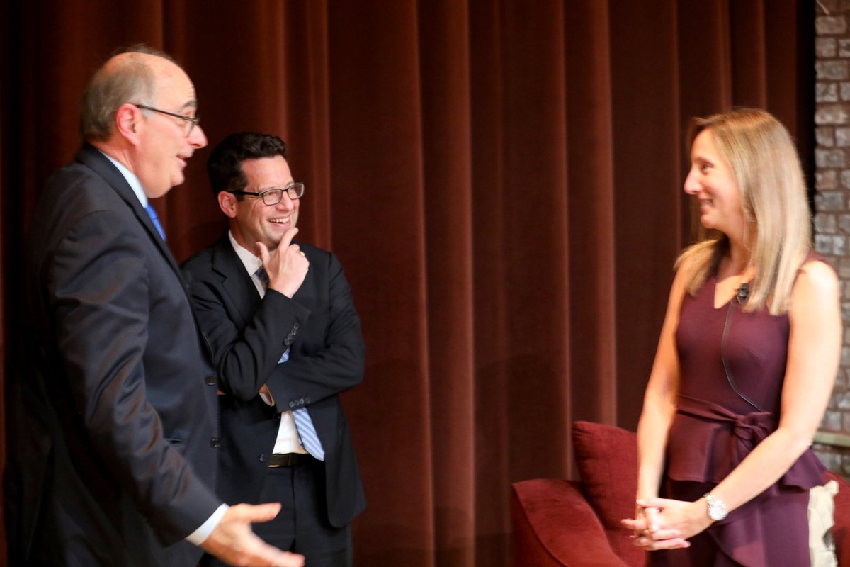 HartwickCollege's tweet photo. It was a wonderful night to kick off the Inauguration Celebration of President @DarrenReisberg as we welcomed special guest @davidaxelrod. Professor Laurel Elder, PhD, led a conversation with Axelrod as he addressed students, faculty, staff, &amp; the Oneonta Community. https://t.co/R3AWJbH924