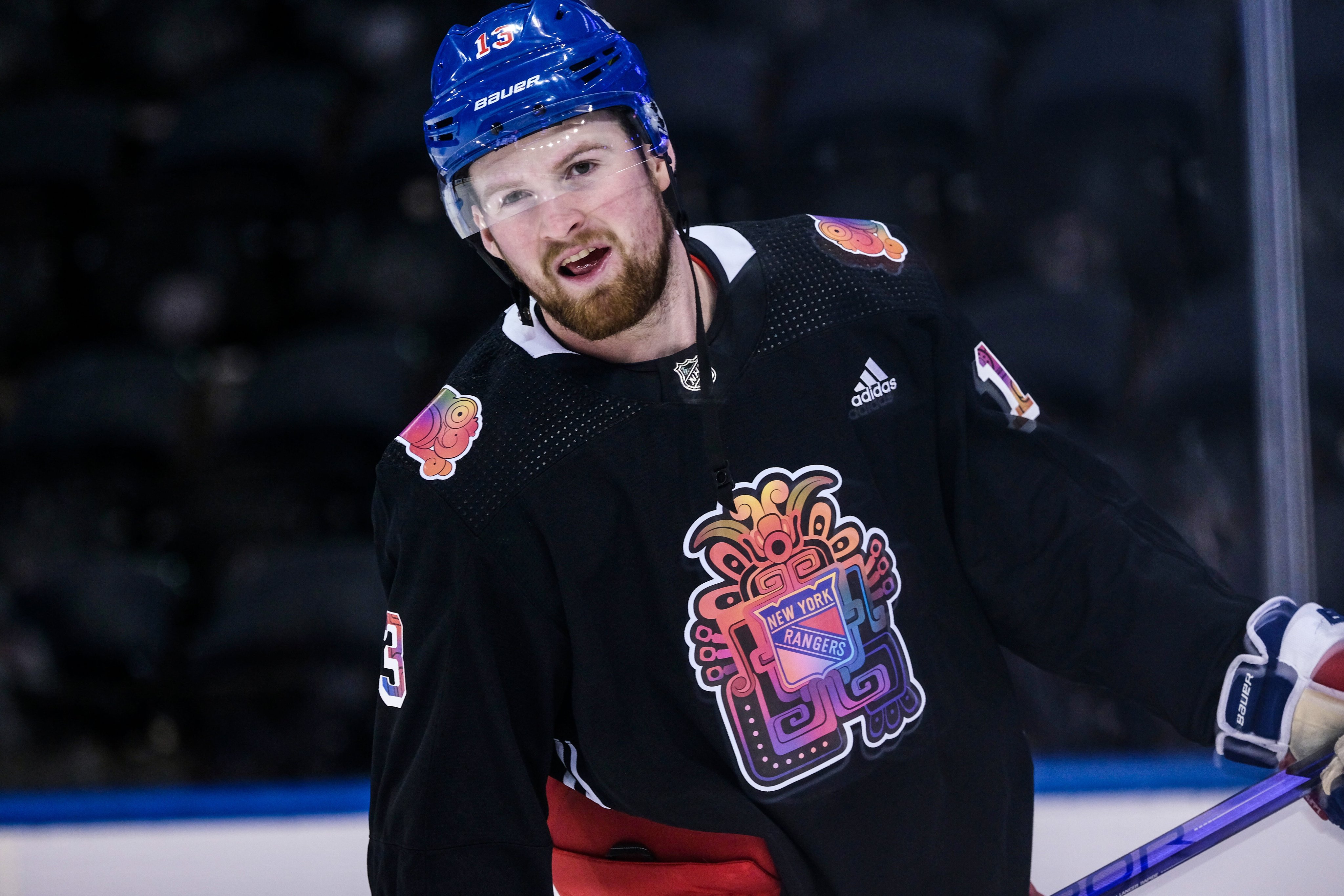 Rangers Hispanic Heritage Night warmup jerseys : r/hockeyjerseys