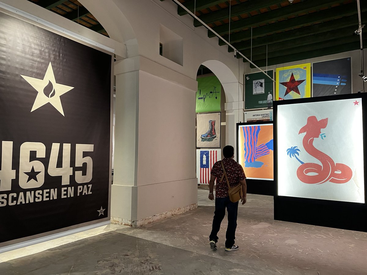 pablod's tweet photo. Felicidades y enhorabuena al compañero @tallergraficopr en su exhibición en el Museo de las Americas en el cuartel de Ballajá. Hazte el favor y chequéalo—presenciar esta obra en escala grande es otra cosa. https://t.co/nEBWpkyoIz