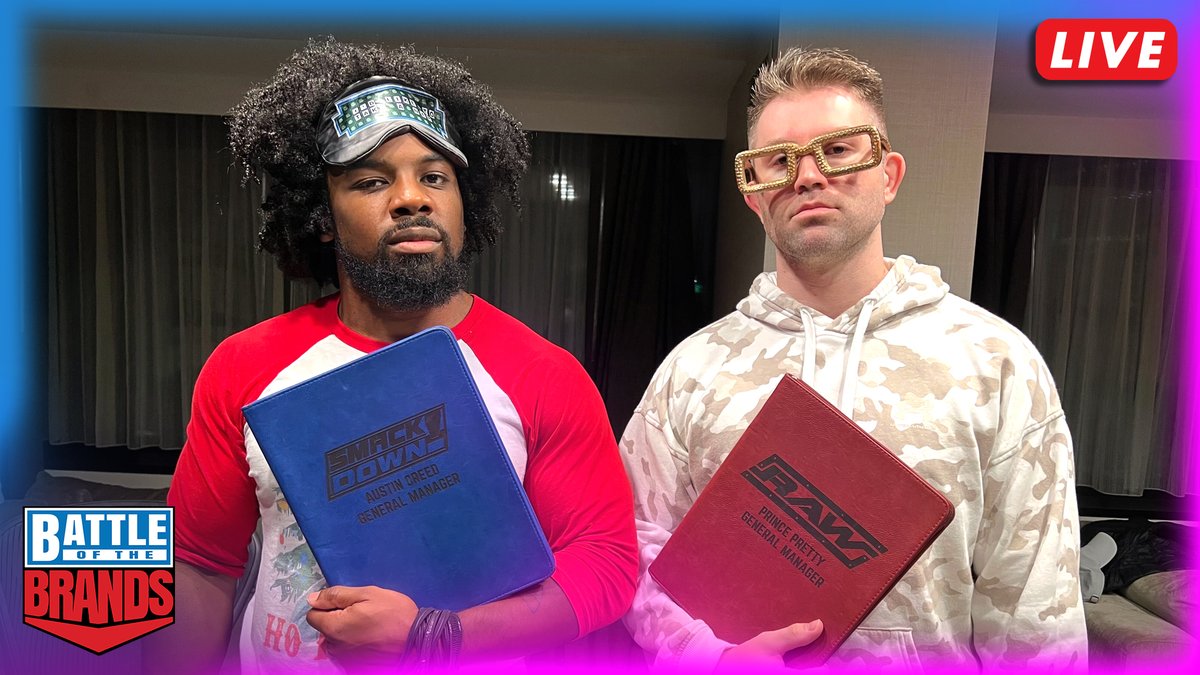 Are You People READY?! Our GMs @AustinCreedWins and @MmmGorgeous are ready! Head over to UpUpDownDown on YouTube because the #BOTB Livestream starts SOON! 👉 youtu.be/k5CQYbdOoBM