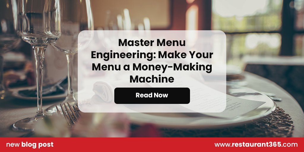 Restaurant_365's tweet image. As a #restaurantoperator it's important to make strategic decisions about dishes included in your menu, their prices, portion sizes, and more. Becoming well-versed in #menuengineering will help you leverage analytics and improve profit margins. Read more: bit.ly/3DgBK6L