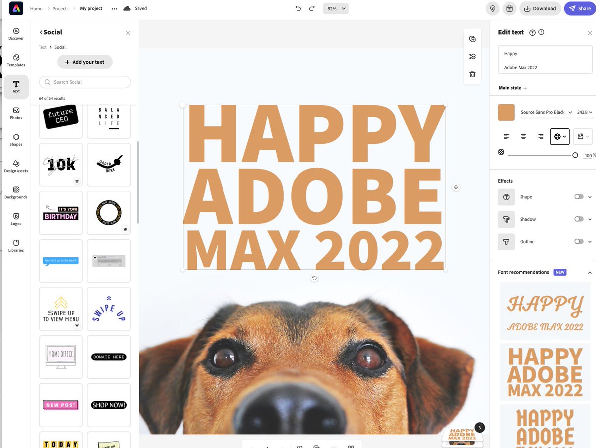 MrBunyi's tweet photo. Adobe Express! Web-based and simple to use.

#AdobeMax #AdobeMax2022 #AdobeExpress https://t.co/XnxS1Kr1TG