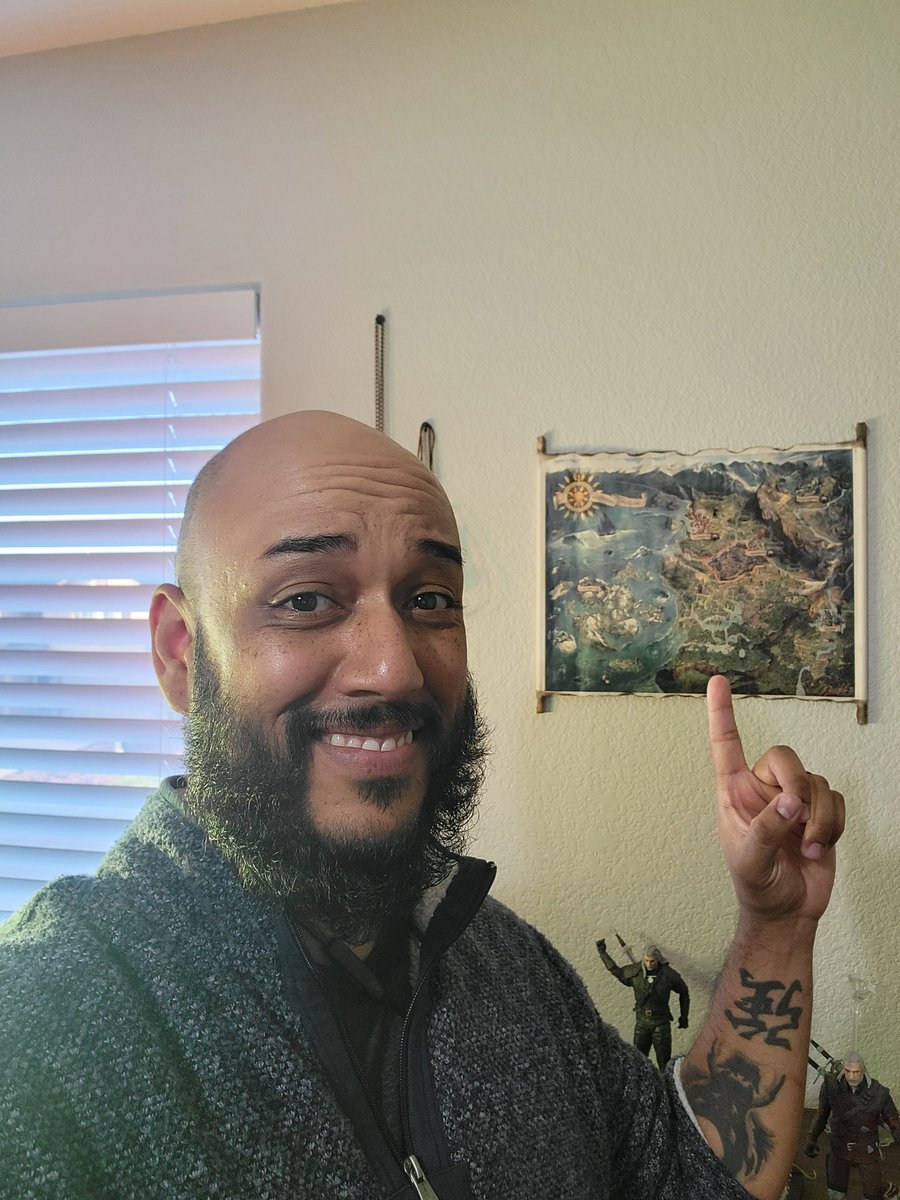 BigNerdTonyP's tweet photo. I got me a #Witcher map!...Hey, I got a me a #Witcher map. Thank you to @LandOfScrolls for making this for me. I am a huge fan of the Witcher; the books, the show on @netflix, the game. It's all so awesome! #geekout #Witcherfan #nerdstuff https://t.co/Ixcf1utQfo