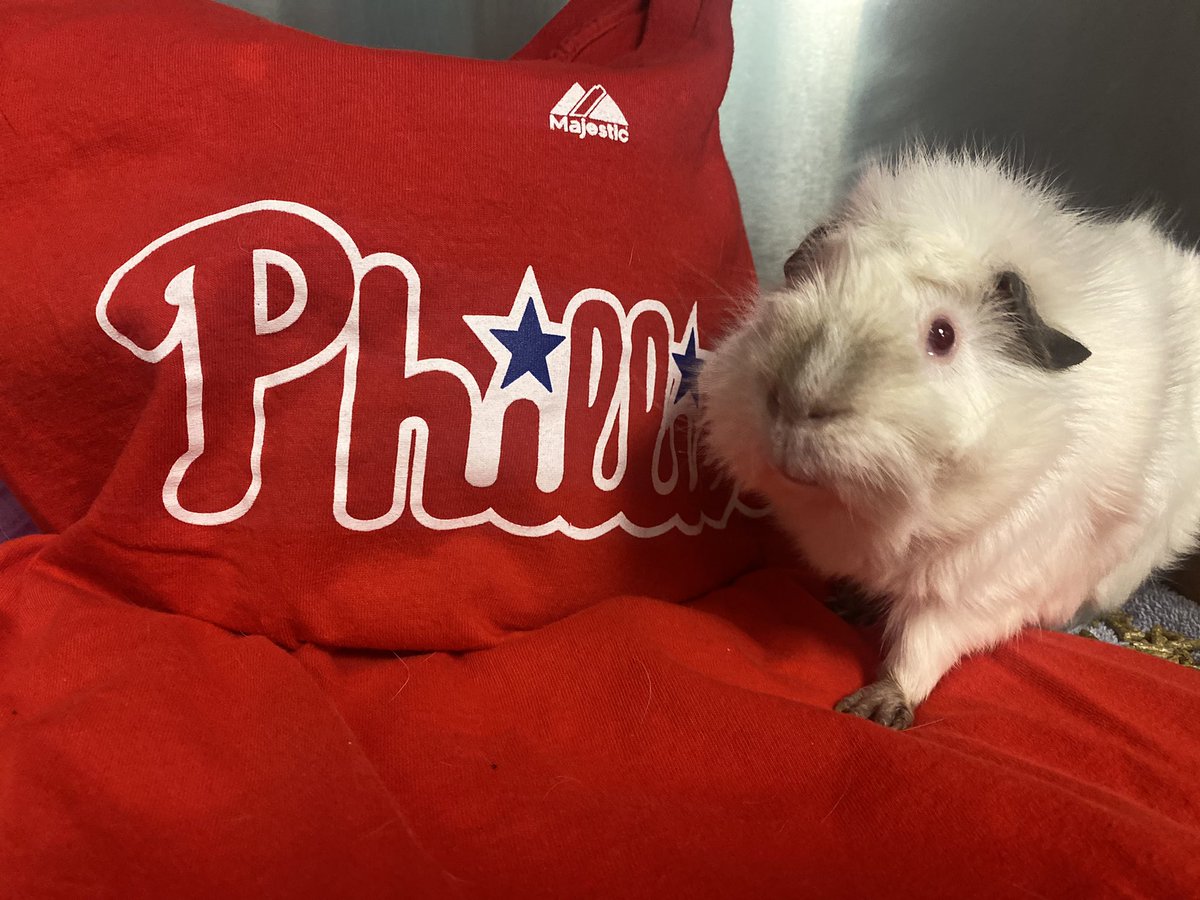 This little piggy is excited to watch tomorrow’s game against the @Padres, he knows the @Phillies will hit it out of the park ⚾️