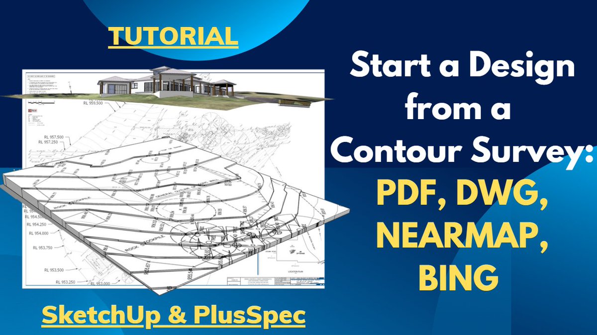 RubySketch's tweet image. Design a 3D site from a 2D PDF DWG Site contour Topography survey plan i... youtu.be/OOqkDxdVlmI via @YouTube