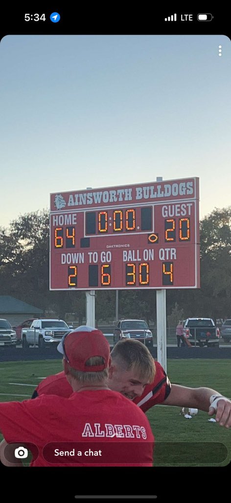 9-0…. First playoff win in school history!#godawgz