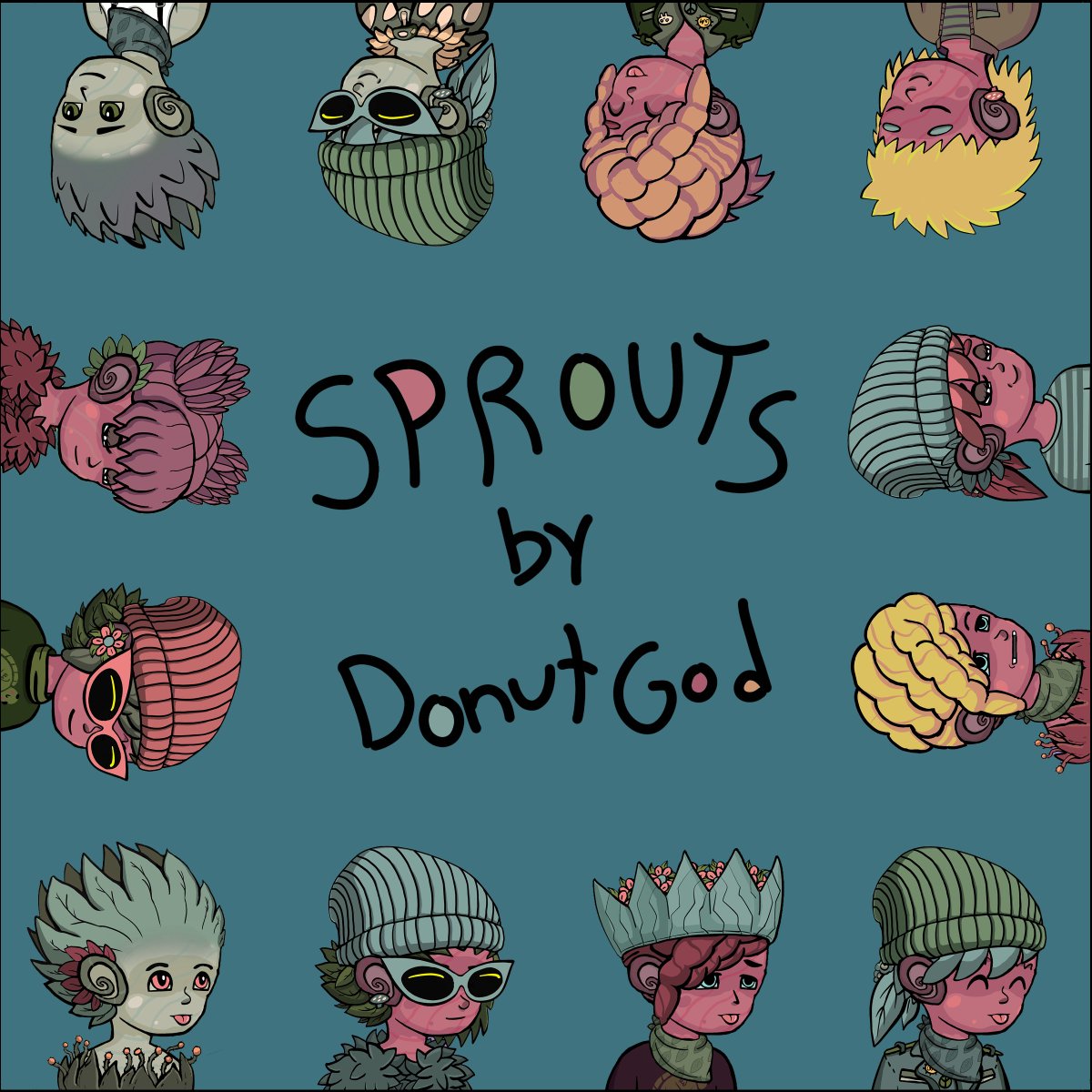 sprouts10K's tweet image. #Open3 #Sprouts #CC0 Minted Out!!!