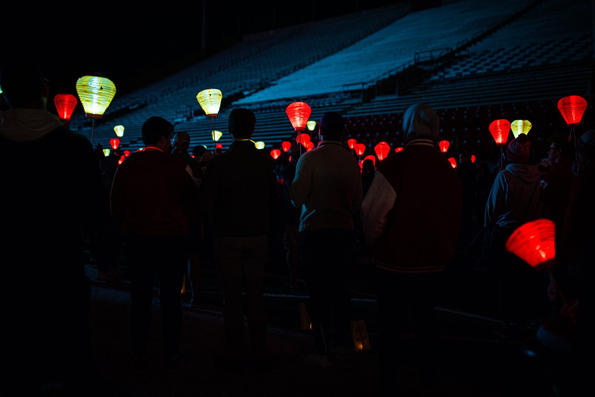 A wonderful night of the community coming together for a common goal. #LightTheNight | 🔴⚪️